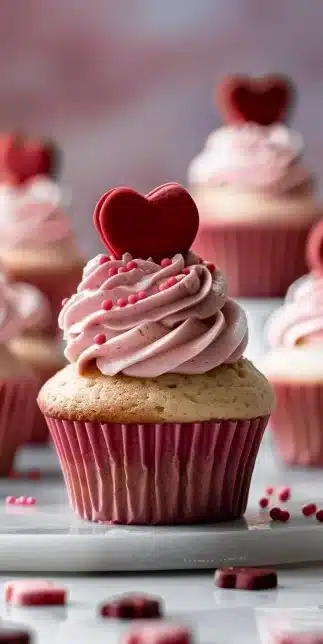 Cupcakes Coeur Saint-Valentin