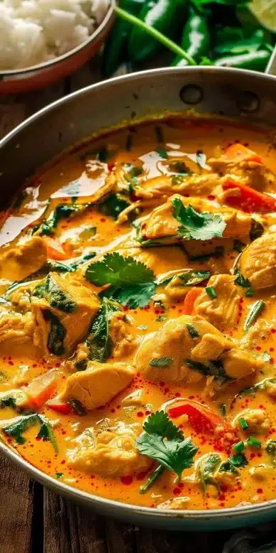Curry de Poulet au Lait de Coco Léger