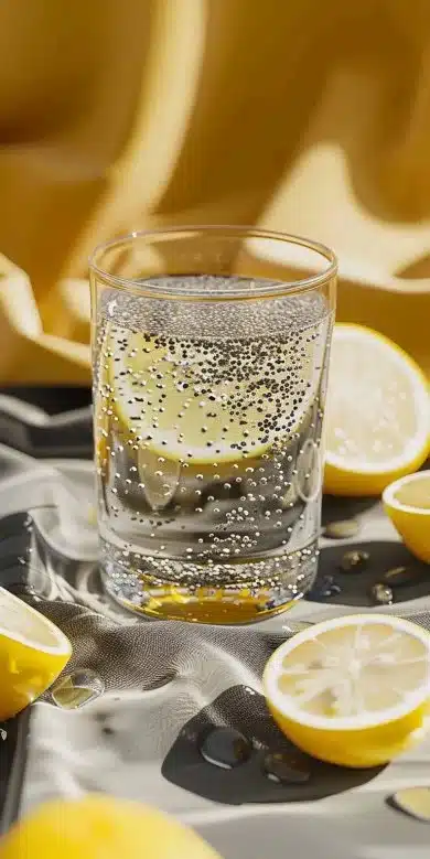Eau de graines de chia citron