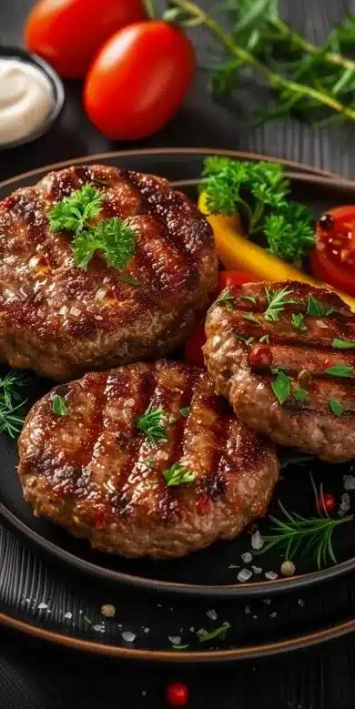 Galette de viande Airfryer : rapide, croustillante & savoureuse