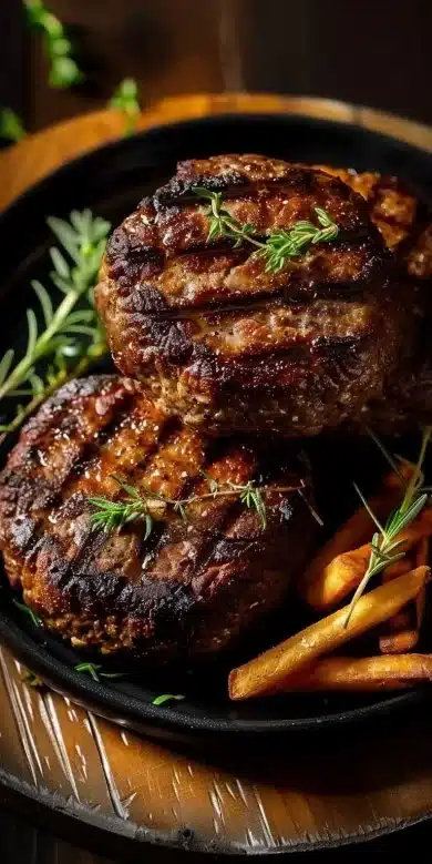 Galette de viande Airfryer : rapide, croustillante & savoureuse