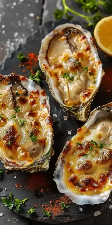 Huîtres Gratinées au Four