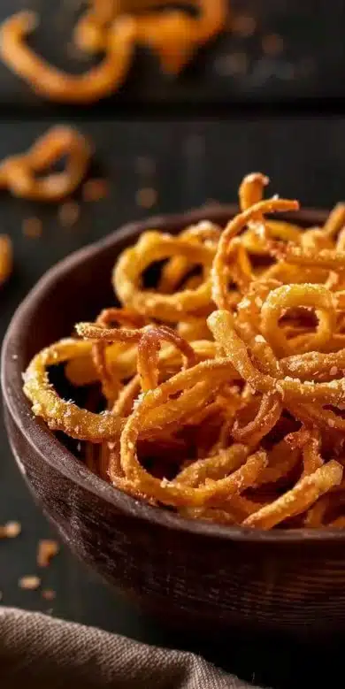 Oignons frits air fryer : croustillants et sans huile