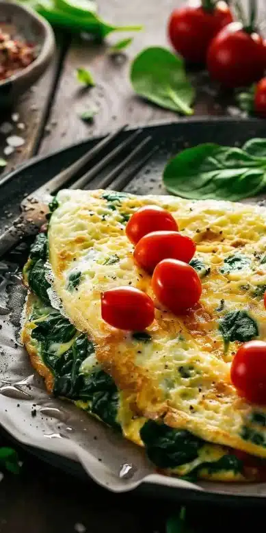 Omelette Épinards