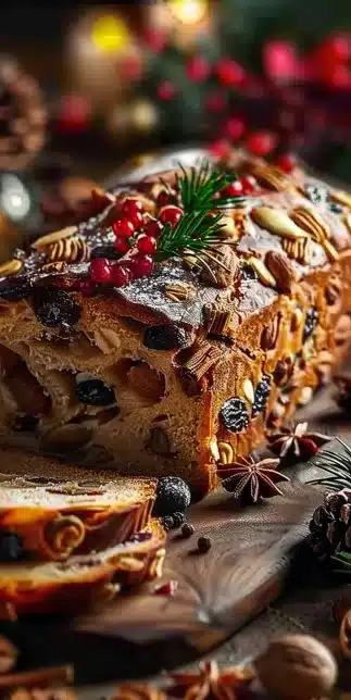 Pain de Noël aux Fruits et aux Épices
