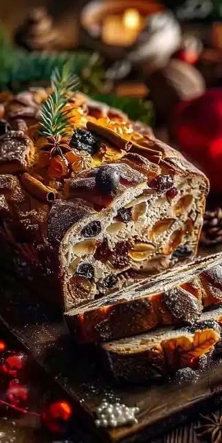 Pain de Noël aux Fruits et aux Épices