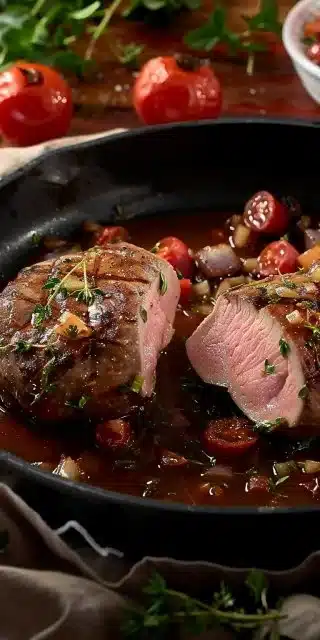 Paupiette de veau dans la friteuse à air