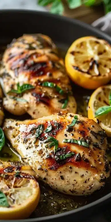 Poulet citron basilic