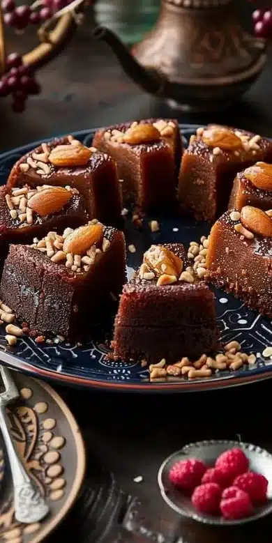 Gâteau Sucré Marocain traditionnel servi pendant le Ramadan