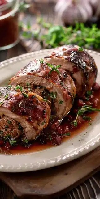 Roulade de veau dans la friteuse à air