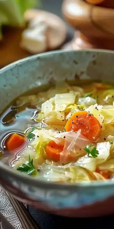 Soupe hypocalorique aux lentilles et patate douce